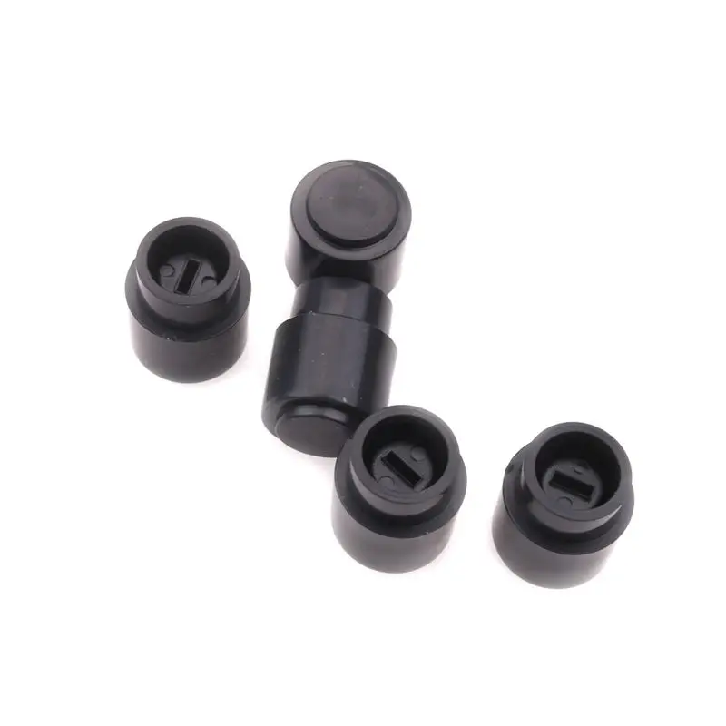 New Guitar Toggle Switch Cap Tip Push On Top Hat Round Black Parts Pack Of 5