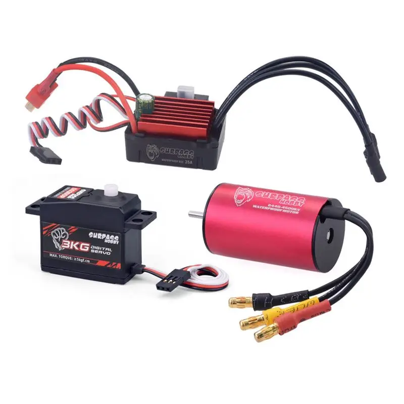 

Best-Surpass Hobby 2440 Motor 4600+35A Electric Adjustable 3Kg Plastic Teeth Digital Steering Gear Remote Control Car Accessorie