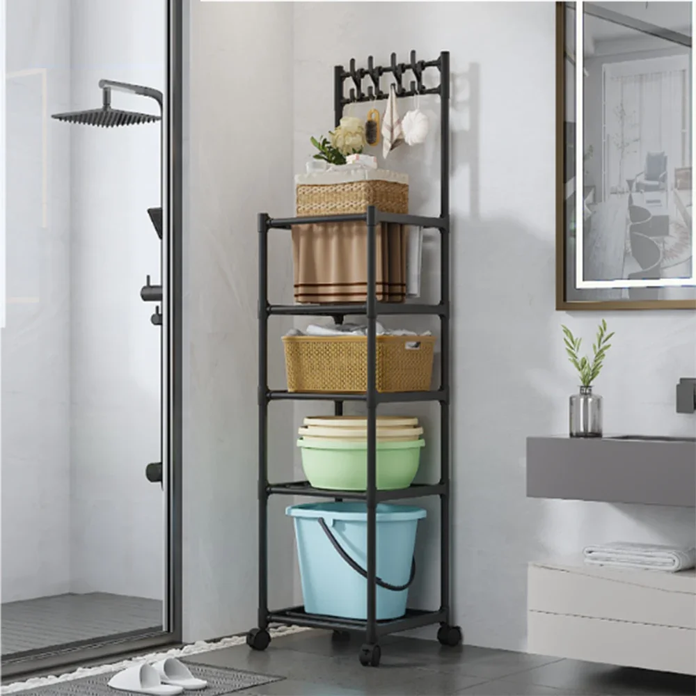 Floor Standing Storage Rack Removable Storage Artifact Melons Fruits Vegetables Kitchenware Bathroom Toiletries Storage Rack