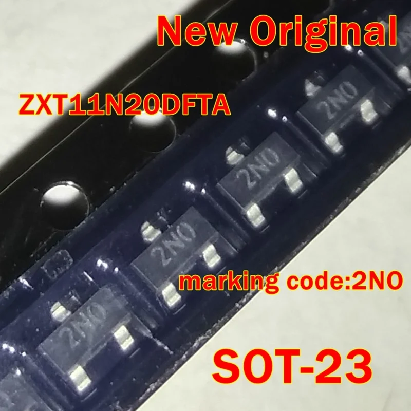 

1Pcs to 100Pcs Zxt11N20Dfta Sot-23 New Original Marking Code:2No 20V Npn Silicon Low Saturation Transistor