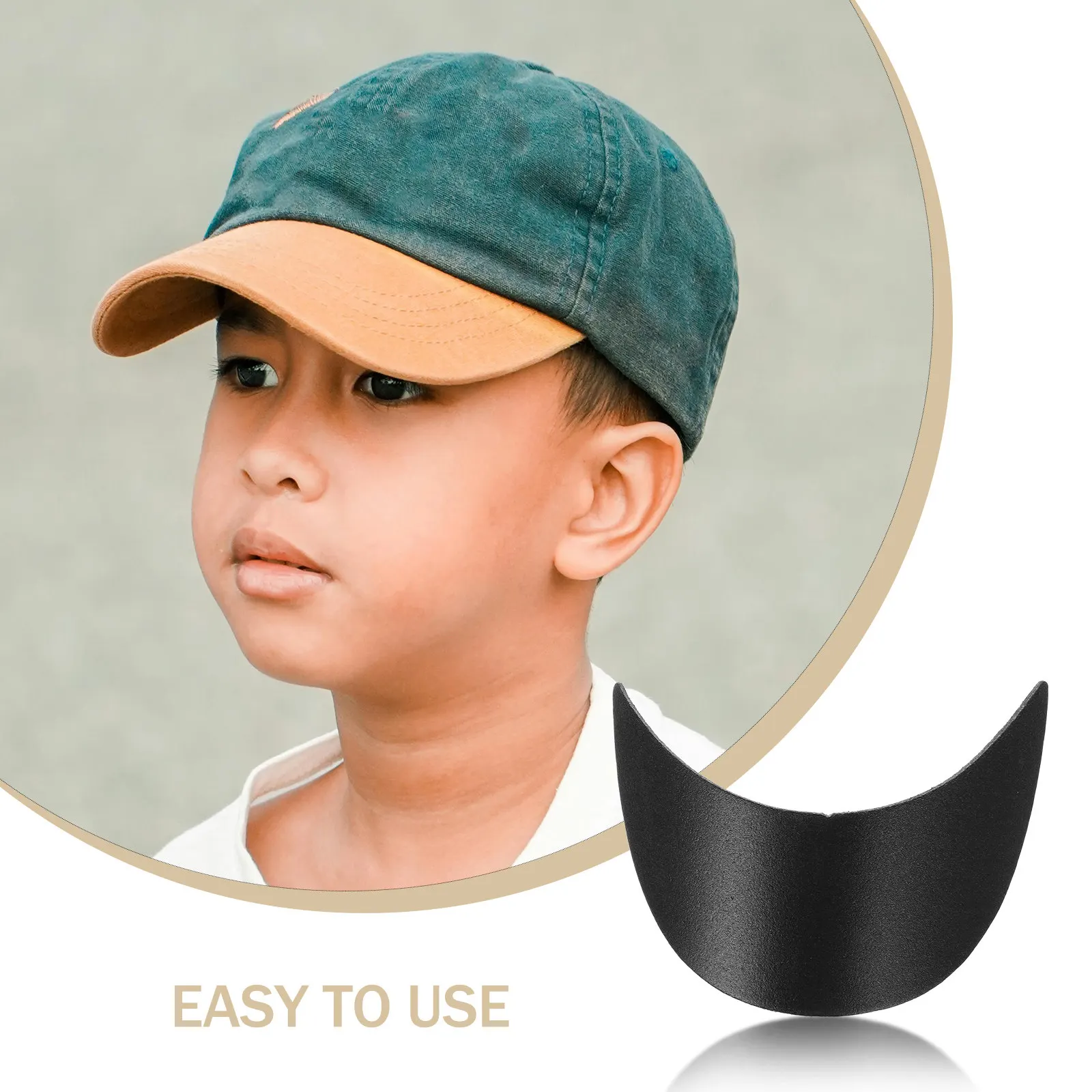 20Pcs Children Plastic Hat Brim Stylish Breathable Baseball Cap Visor Insert Replacement Hat Brim Liners Sun Protection Cap