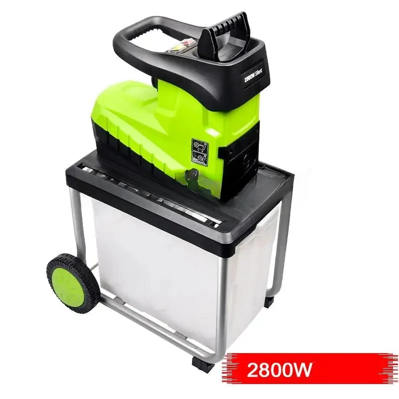 Electric Branch Shredder 2800W/24000W Garden Electric Pulverizer High Power Breaking Machine Tree Leaf Wood 10m