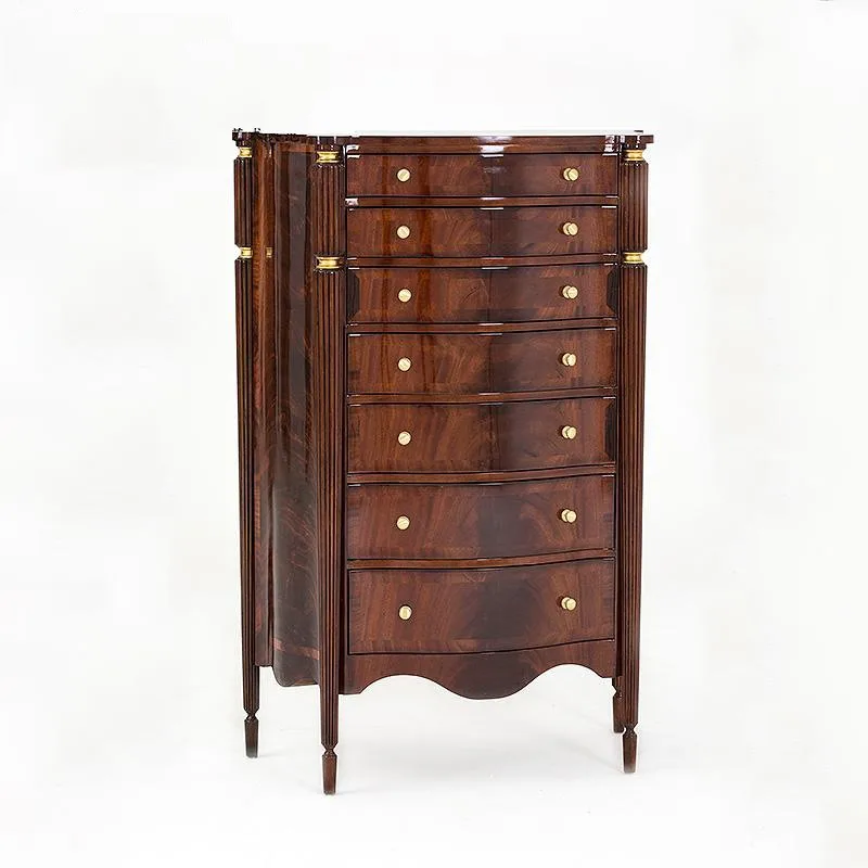 

Mahogany chest living room villa mansion side cabinet storage cabinet furniture