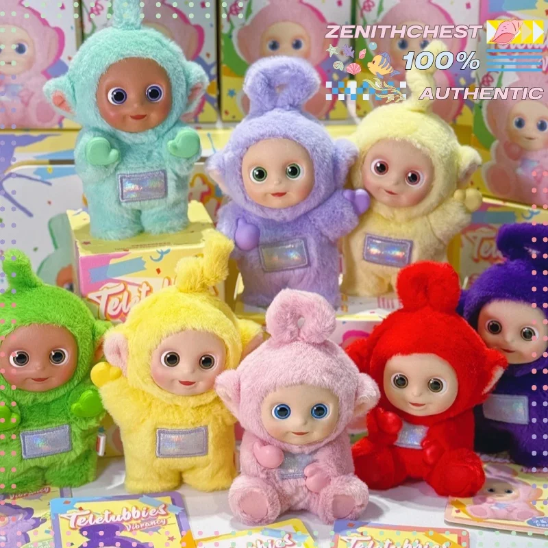 حقيقية البوب مارت Teletubbies Vibrancy سلسلة صندوق أعمى فريد مثيرة للاهتمام رائعتين عمل دمية لديكور مكتب والهدايا #2