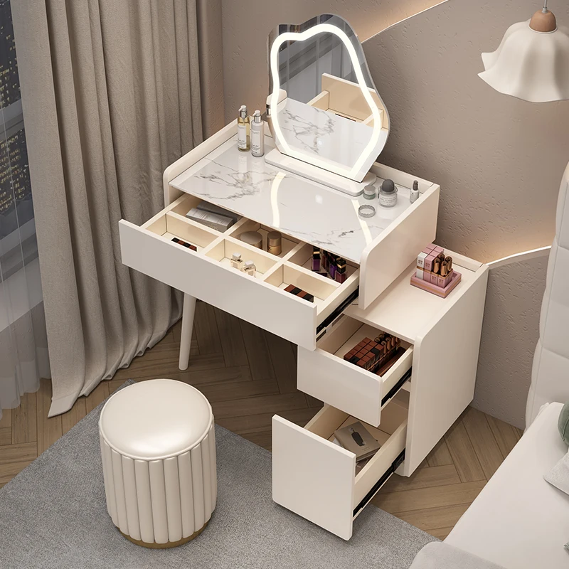 Tocador De madera para dormitorio, tocador De lujo, cómoda, Tocadores De Maquillaje, muebles De dormitorio completos