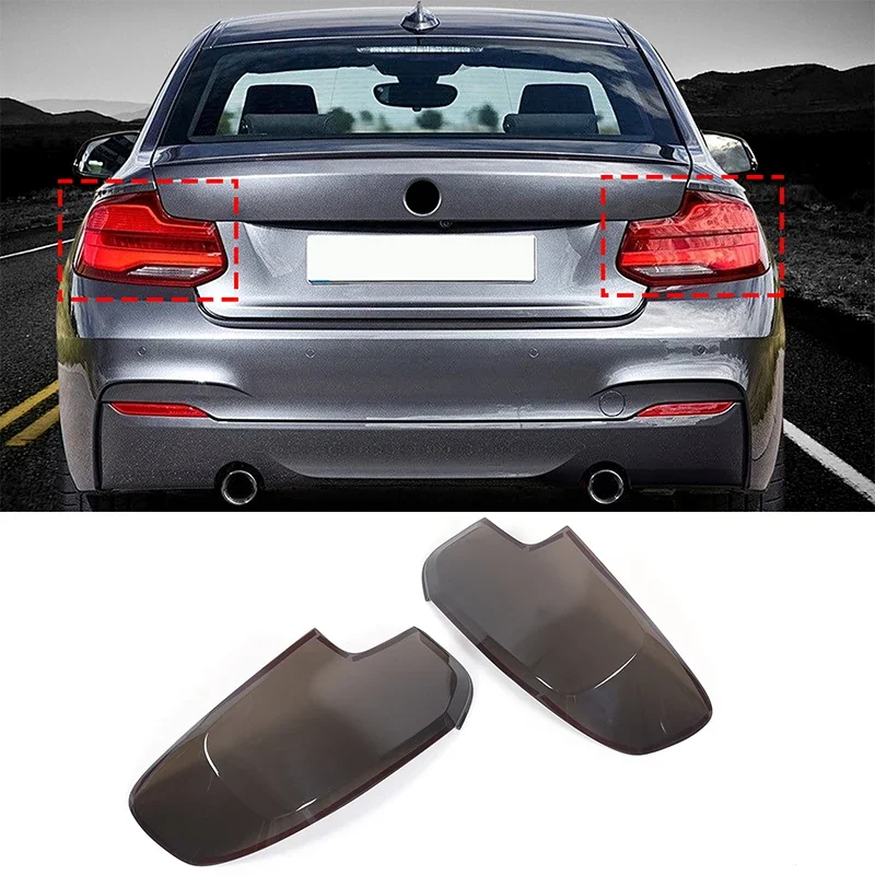 

For BMW 2 Series F22F23 2014-2017 M2 F87 2016 ABS Black Car Tail Light Cover Indicator Reversing Light Cover Sticker Accessories