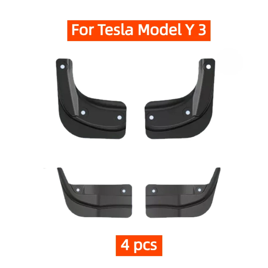 

Soft Mud Flaps For Tesla Model Y 3 Highland Accessories TPE Mudguards Original Design Fender Anti-Snow Anti-Sand Guard Protector