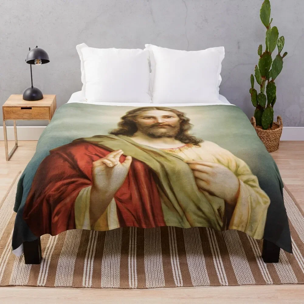 

Jesus Christ Painting Throw Blanket manga Comforter Decorative Throw Quilt Blankets