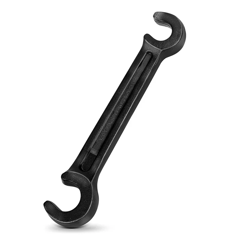 

BYBS-Double Ended Valve Wheel Wrench Cast Steel Hand Valve Wheels Wrench 10Inch Opening Closing Tool (11/16Inch And 1Inch)