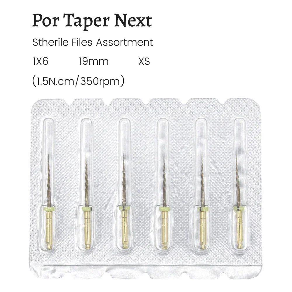 AG 6pcs Dental Endodontic Files Gold Endo File Root Canal Heat Activated Rotary File Nickel Titainium Instrument Dentistry tools