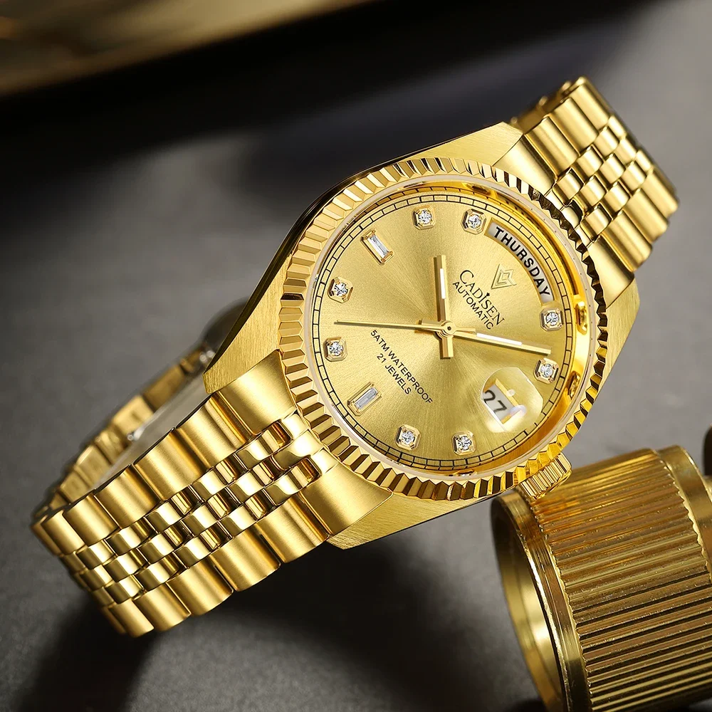 Часы Мужские автоматические механические с сапфировым стеклом и японским механизмом