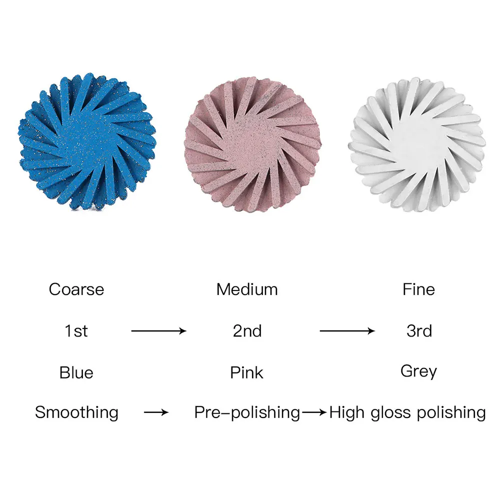 6pcs/Box AZDENT Dental Composite Polishing Diamond System RA Disc 14mm Wheel Applicable on Composite Ceramic Zircon