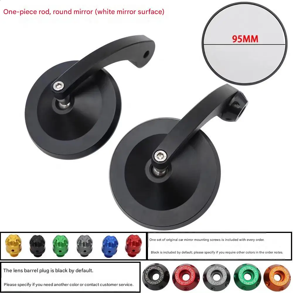 For KOVE 321R 525F modified handlebar mirror, handlebar rearview mirror, wide field of vision reflective rearview mirror