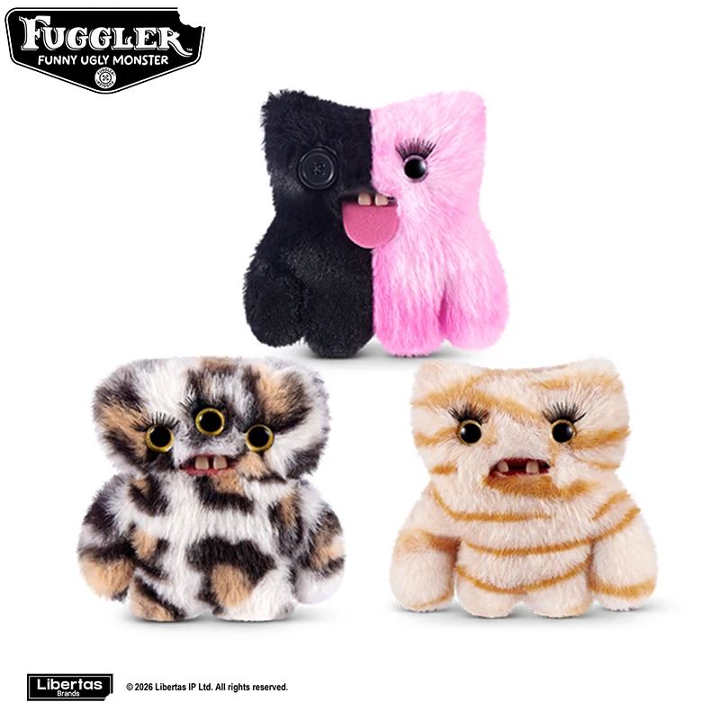 Jouets en peluche originaux Fugglers, monstres amusants et moches, pendentifs, porte-clés mignons Fuggler Baby Baddies, poupées en peluche