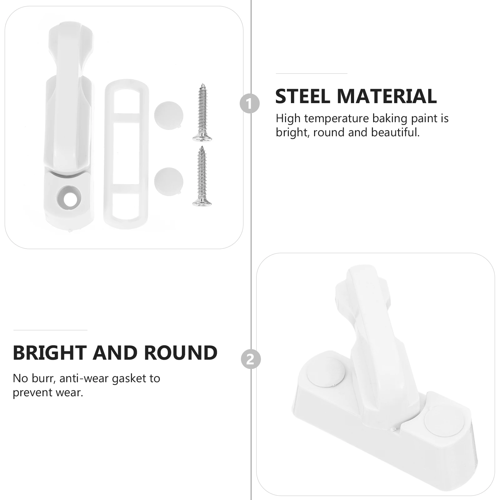 

8 Sets T Shaped Locks Plastic Material Durable Easy Install Windows Doors Security Child Safety Sash Blocker Anti Theft
