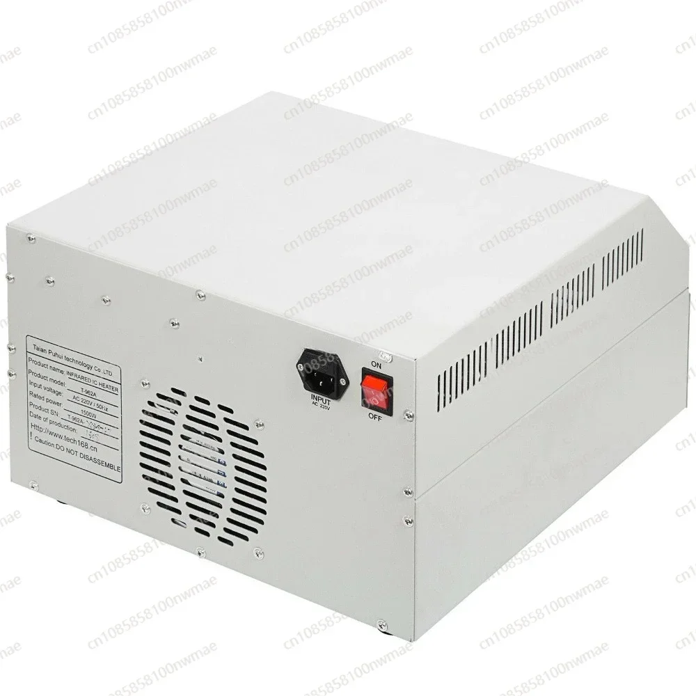 T‑962A Infrared Reflow Oven 300×320mm Windowed Drawer Solder Heater Lead‑Free IC Soldering Station