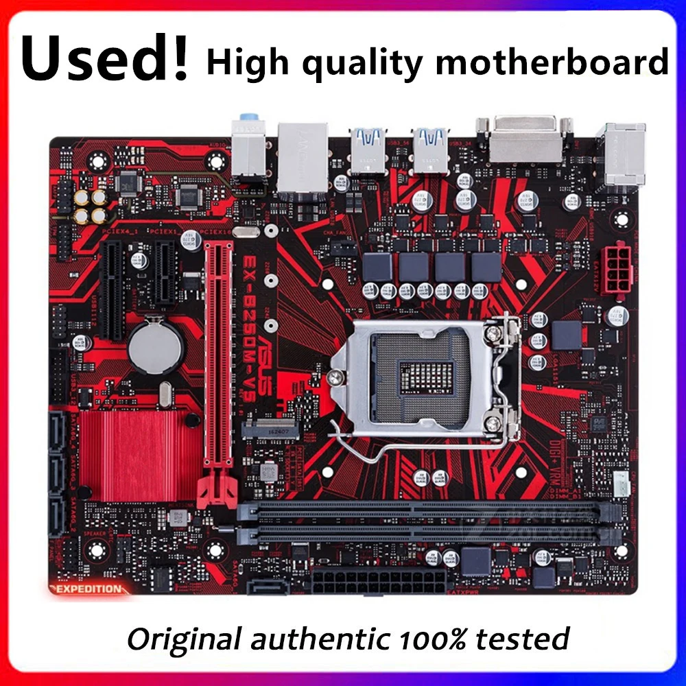 

For Asus EX-B250M-V5 B250M-V5 Original Used Desktop Intel B250 B250M DDR4 Motherboard LGA 1151 i7/i5/i3 USB3.0 SATA3