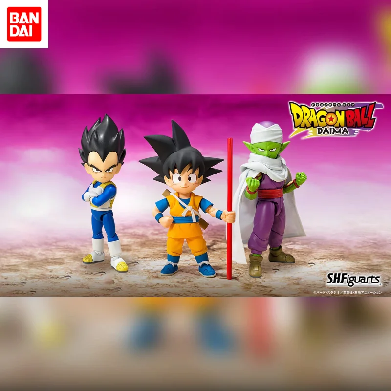 

Оригинальные фигурки Bandai SHF Dragon Ball Daimao Mini: Сон Гоку, Вегета, Пикколо, игрушки, подарки, коллекционные предметы, в наличии