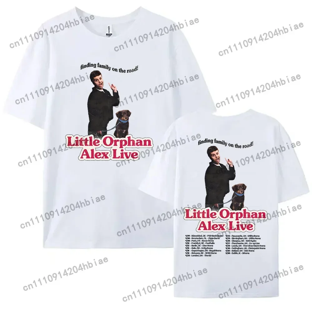 Little Orphan Alex Live 2026 European Arena Tour T-shirt ALEX WARREN Finding Family on The Road Tshirt Short Sleeve Cotton Tees