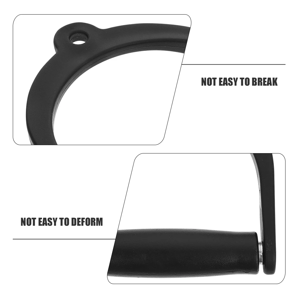 

2pcs Fitness Pull Up Handles Ergonomic Cable Machine Attachment Portable Resistance Band Handles For Home Gym Workout Equipment