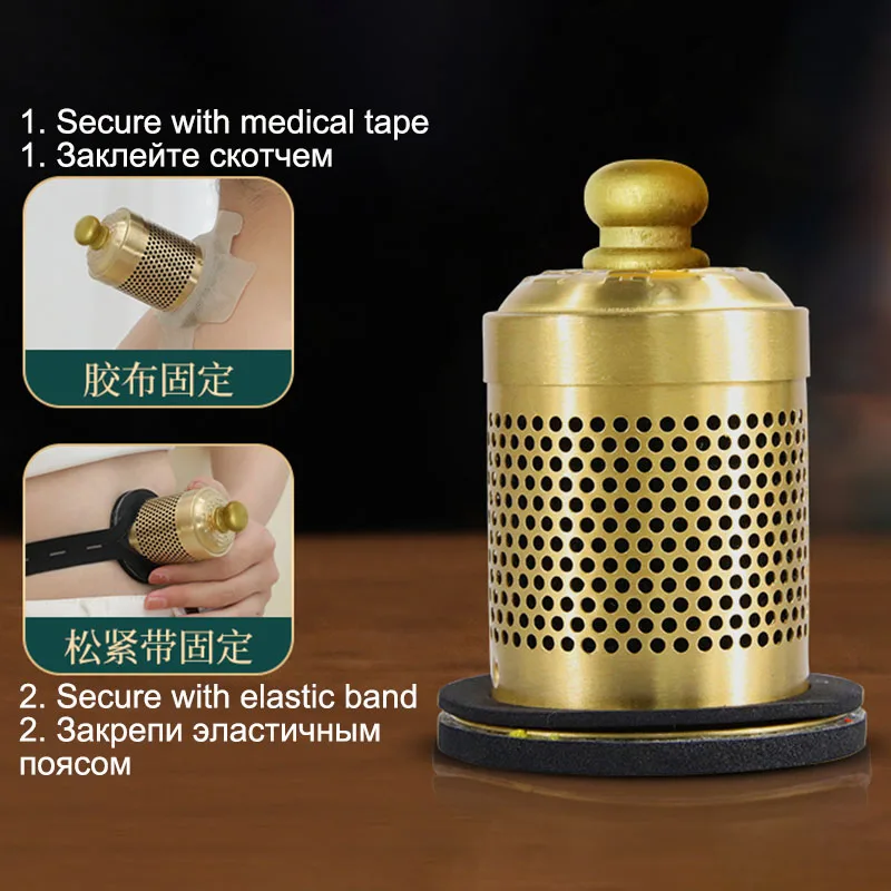 Smokeless Moxibustion Cylinder Magnetic Moxa Therapy Hot Compress Meridians Warm Acupoint Pure Mugwort Roll Burner Pain Relief