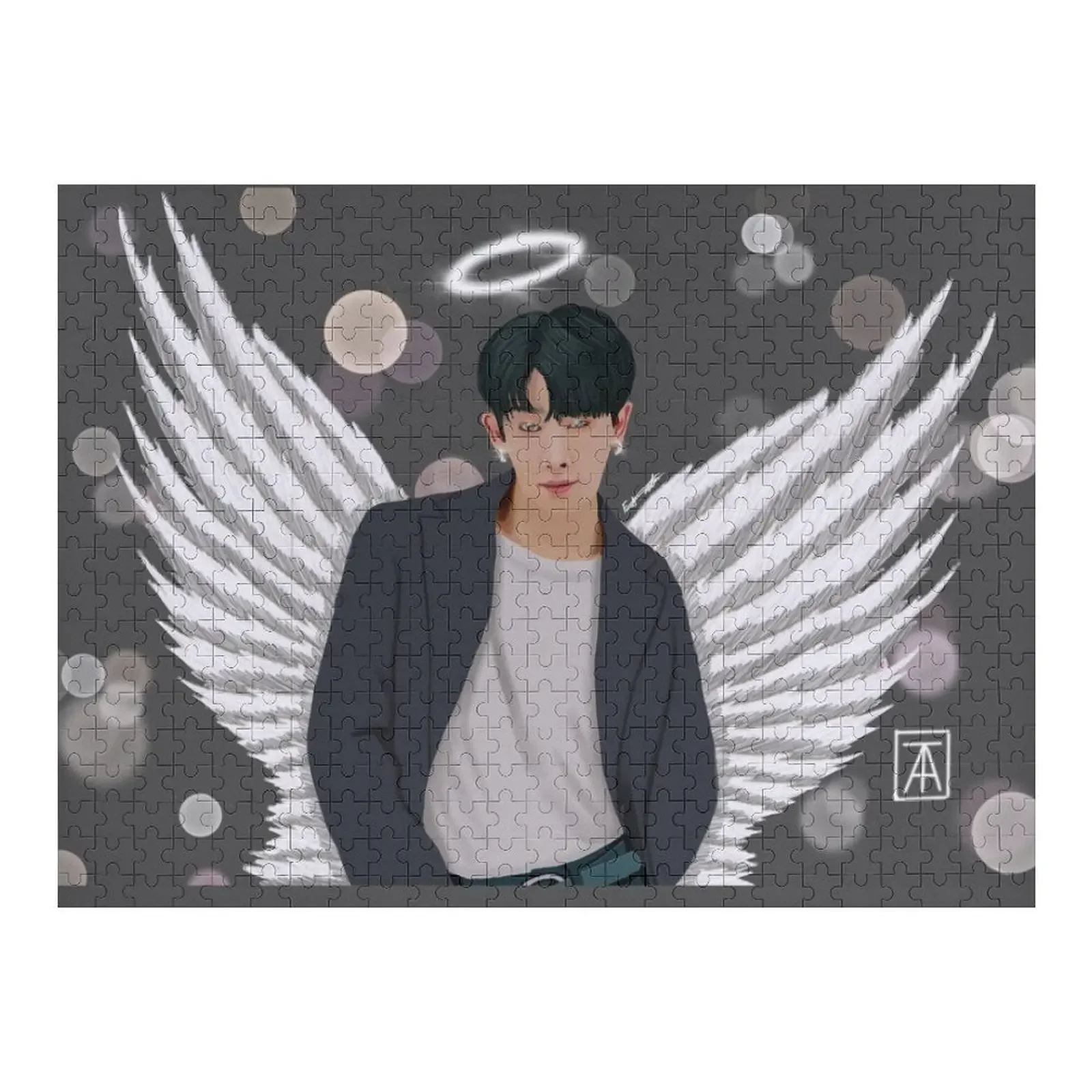 

Пазл Angel Wonho Персонализированный пазл Персонализированный деревянный пазл с именем