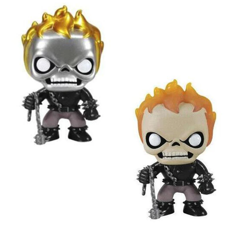 Ghost Rider Bobble Head Figure Toys Collection Model Doll Toy