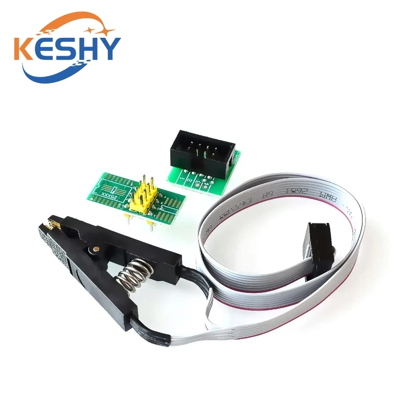 Programcı Test klipsi SOP8 Sekiz pinli BIOS klipsi Geniş ve dar gövdeli 8 pinli evrensel klips Adaptör klipsi IC Soket Yazma çip klipsi