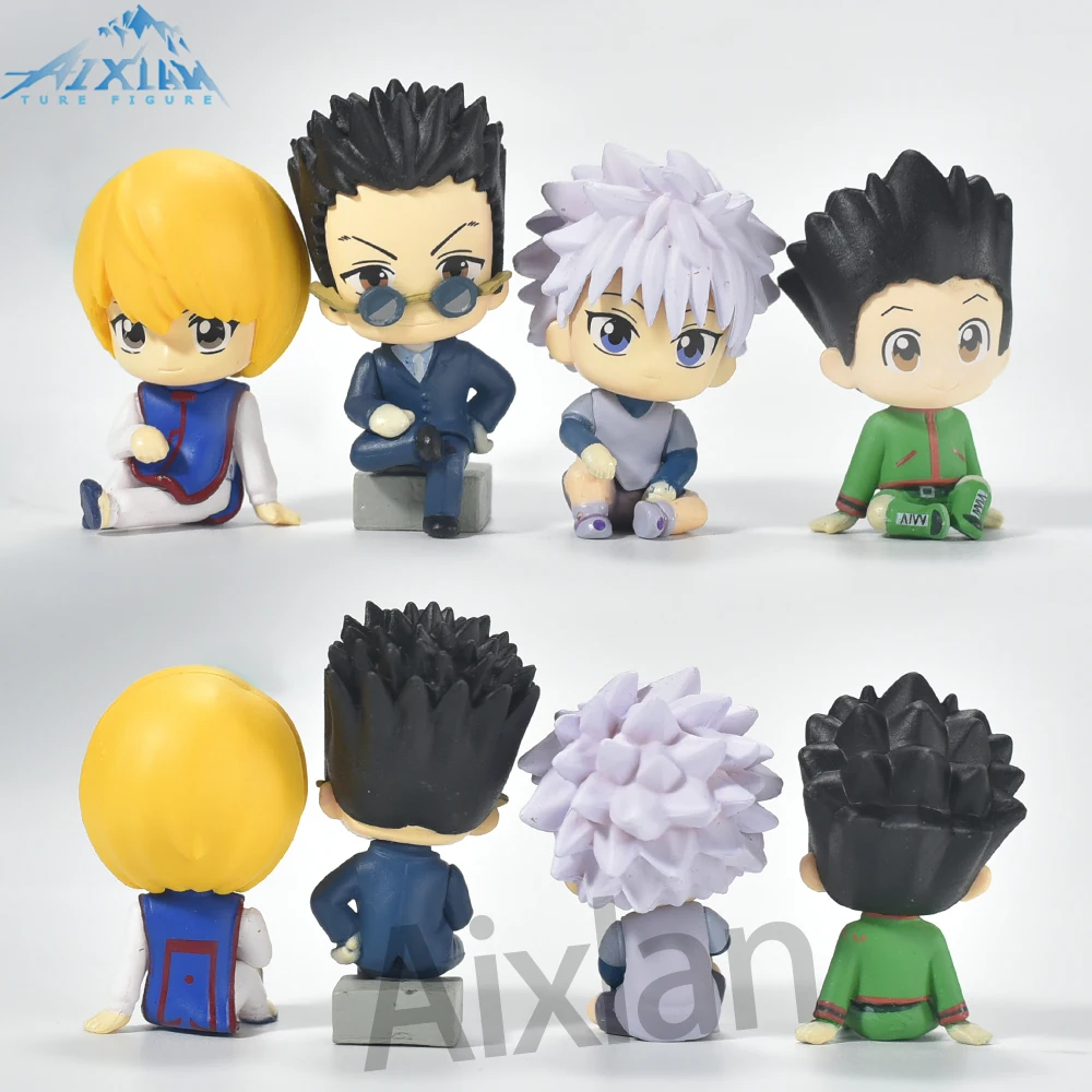 Aixlan GON FREECSS Figure 4PCS SET Q Version HUNTER X HUNTER PVC Action Figure Amine Christmas Gift Collectible Figurine