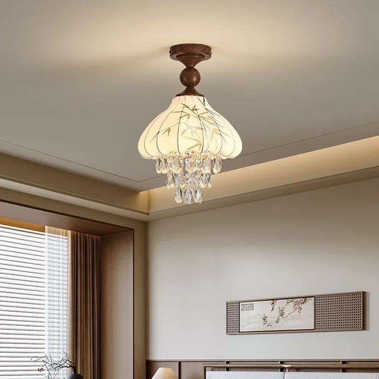 Song-style aesthetics bedroom bedside small chandelier retro tea room Chinese ancient style Zen bar counter aisle restaurant lig