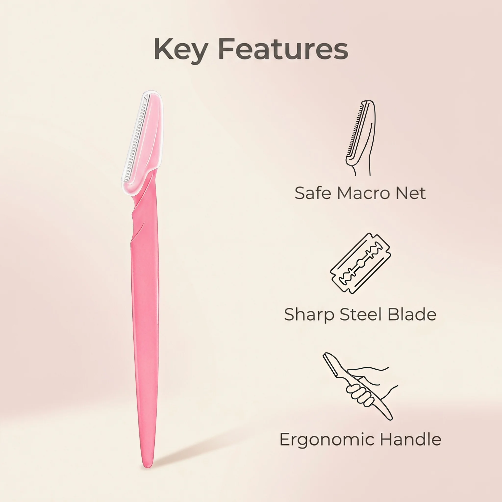 36Pcs Multicolor Profession Eyebrow Razor Stainless Steel Women Facial Razor With Safety Cover Portable Body Hair Removal Shaver