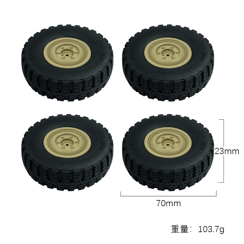 LDRC LD-P06 LD P06 Unimog 4pcs Wheel Tire Tyre 1/12 RC Truck Car Spare Parts Accessories