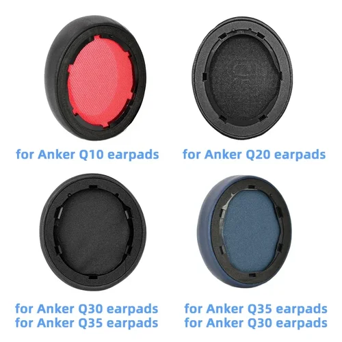 Imagen 2 del producto Almohadillas para los oídos Anker Soundcore Life Q10 Q20 Q30 Q35, almohadillas de proteína suave de repuesto, orejeras, funda de cojín para los oídos