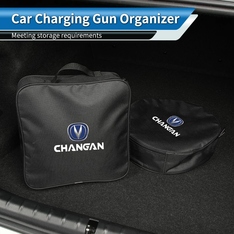 

Oxford Cloth Car Charging Gun Storage Bag Trunk Small Storage Bag For Changan CS75 CS35 CS15 CS95 RAETON CX70 CX20 CS15EV Alsvin