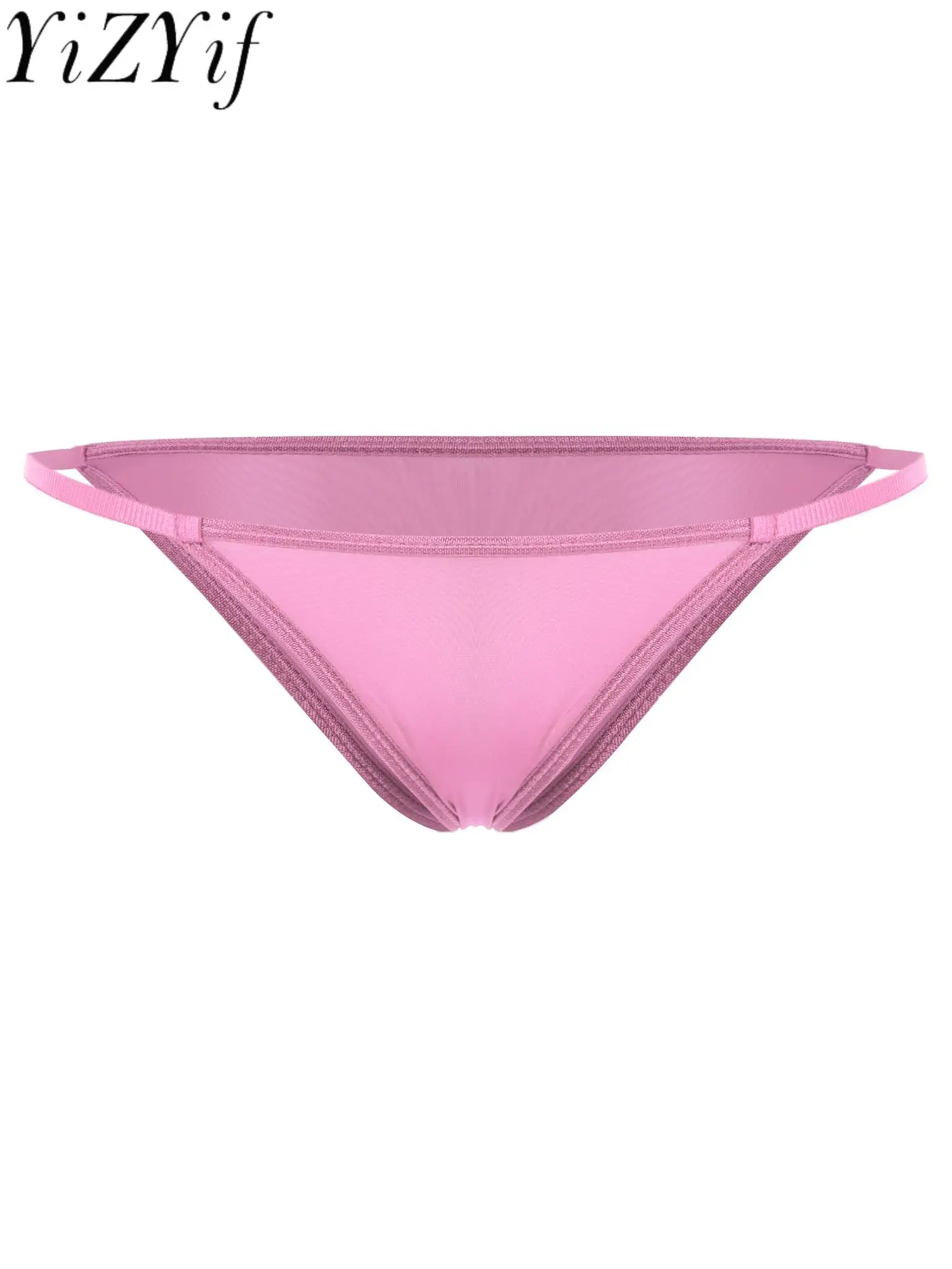 

Women Sexy Silky Micro Briefs Low Rise G-string T-back Mini Panties Stretchy Underwear for Daily Casual Pool Party Bikini Briefs