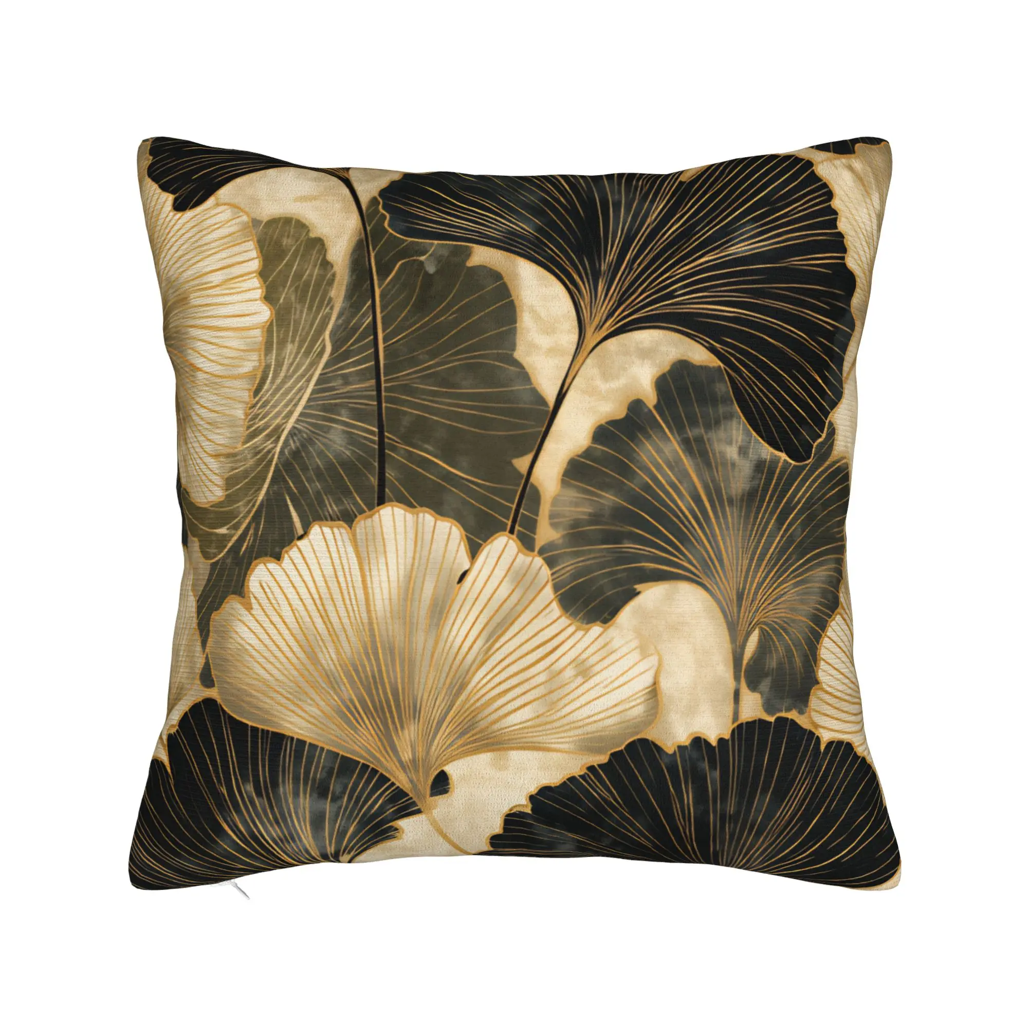 Ginkgo Leaves Pillow Case  Comfy Pillow Cover Kawaii Cushion Cover For Couch Sofa Bedroom