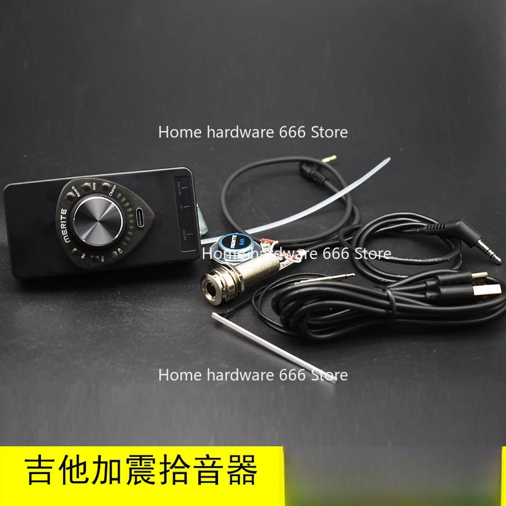 P01 Acoustic Guitar Resonance Pickup Classical Folk Amplifier Bluetooth Vibrator Built-in Reverb/Delay/Chorus