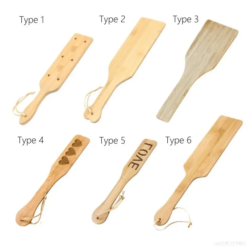 BDSM Spanking Toys with Smooth Surface Light Play Bamboo Wood Paddle Whip for Fetish Flogger Slave Fantasy Adult Erotic Sex Shop