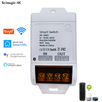 Tuya Smart WIFI Relay Module 20A/30A 4000W/6000W AC 85-250V Circuit Breaker Smart Life APP Timer Wireless Intelligent Switch