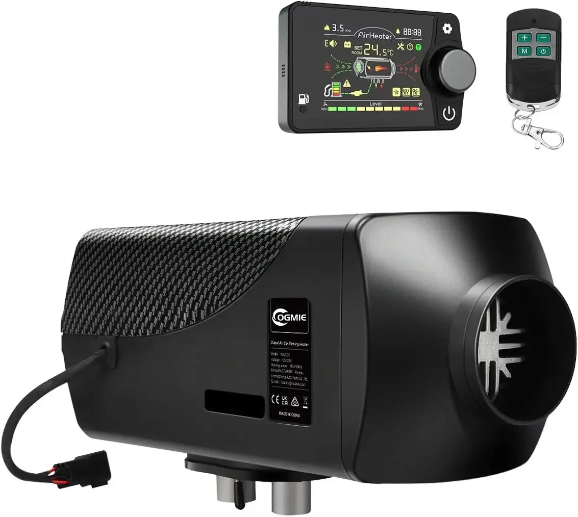 OGMIE Quick Ship 5KW Diesel Parking Heater RV Trailer Camper Van Boat 12V/24V Car Remote Control LCD New Universal Fit 1-Year