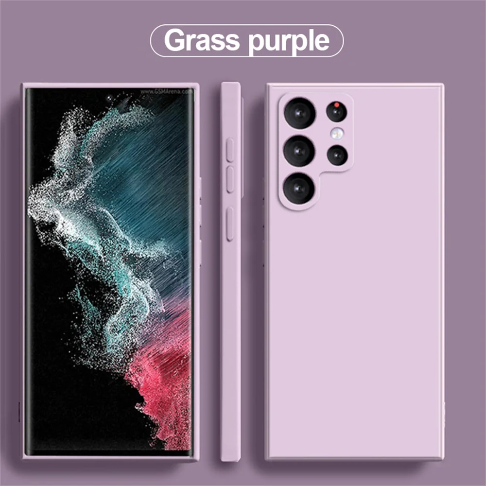 

Liquid Silicone Case For Samsung Galaxy Note 20 10 Pro S22 S23 Ultra S21 S20 FE S10 S9 Plus A53 A72 A52 A32 A22 A50 Soft Cover