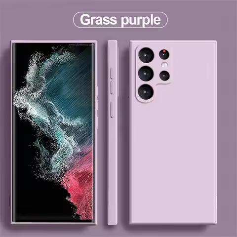 Liquid Silicone Case For Samsung Galaxy Note 20 10 Pro S22 S23 Ultra S21 S20 FE S10 S9 Plus A53 A72 A52 A32 A22 A50 Soft Cover