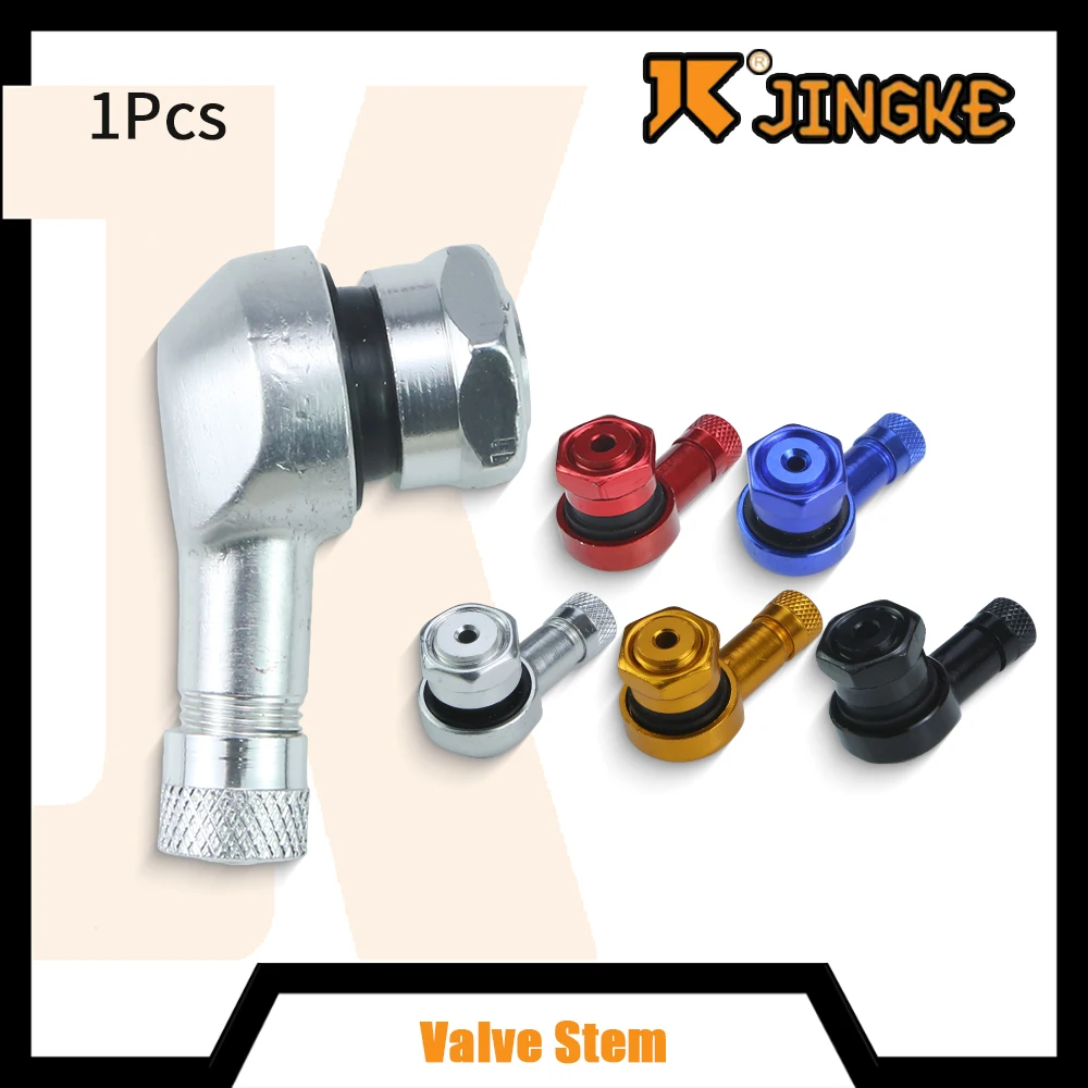 

1PCS CNC 90 Degree Motorcycle Tire Valve Stems Aluminum Leak-proof Universal Tubeless Wheels Accessories