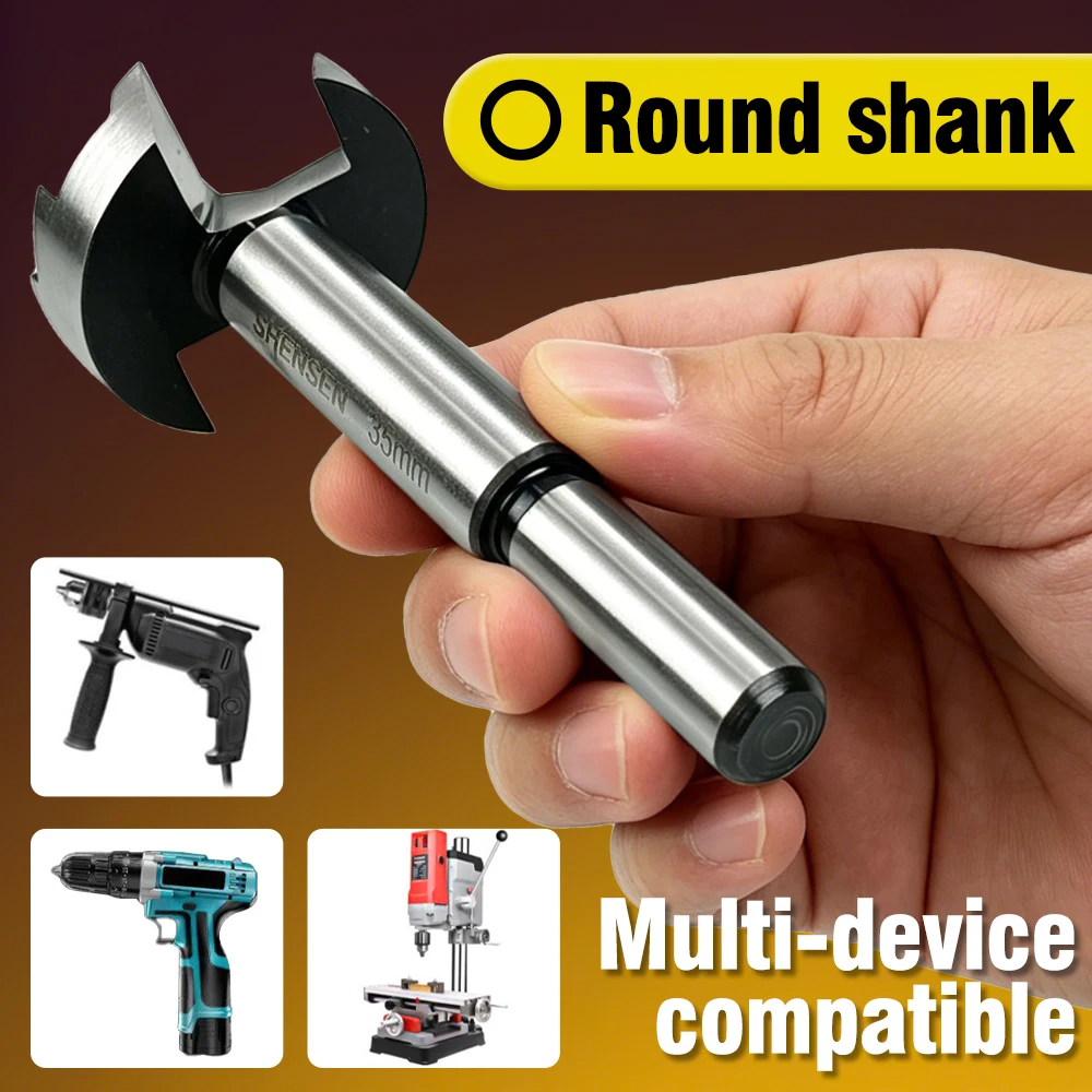 Multi-Tooth Forstner Wood Drill Bit Round Shank Self-Centering Hole Cutter Special for Cabinet Door Window Hinge 15-35mm - view 6