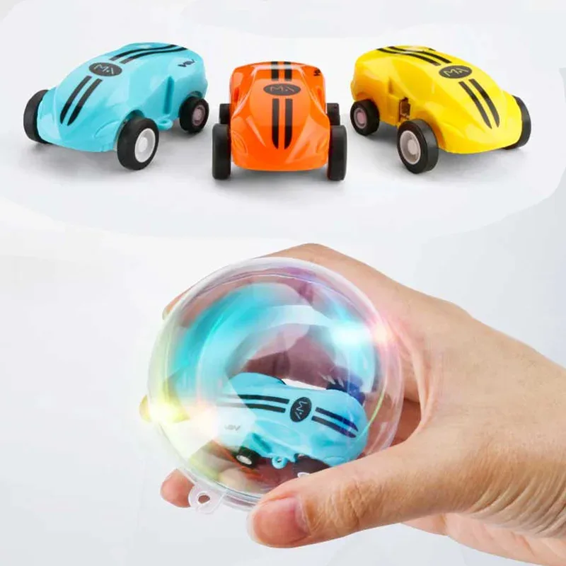 

TEMIKIDS Mini RC Car High Speed Fast 360 Degree Rotation Luminous Stunt Turn Trick Drift Small Car With Light USB Charging Child
