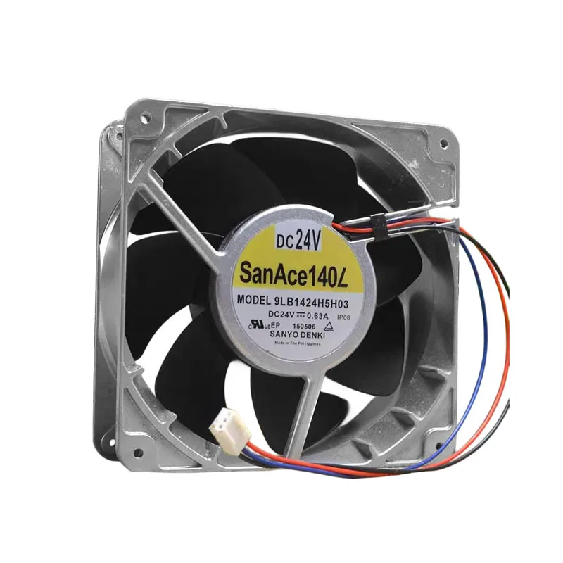 

НОВЫЙ ОРИГИНАЛ 9LB1424H5H03 DC24V 0,63A 14050 140x140x50 мм ОХЛАЖДАЮЩИЙ ВЕНТИЛЯТОР РАДИАТОР