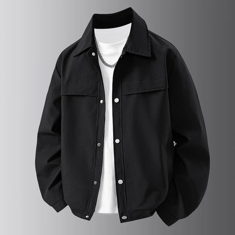 Trendy Workwear Jacket Loose Top Cool Lapel Casual Versatile Spring Autumn 2025 Style