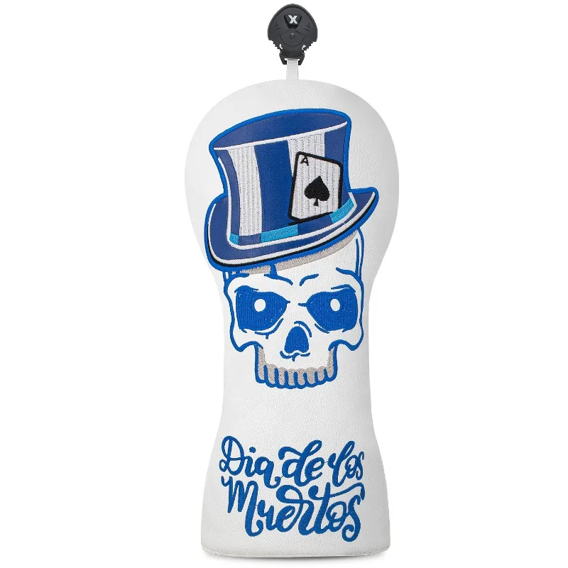 غطاء رأس نادي الجولف، قبعة زرقاء داكنة وتصميم جمجمة، مقاوم للغبار ومتين، إكسسوارات جولف، توفر أفضل حماية