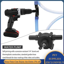 Portable Electric Drill Water Pump Mini Hand Self-priming Centrifugal Liquid Transfer Aquarium Pond Pool Fish Tank Water Pump