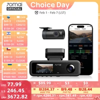 70mai cámara de salpicadero de 3 canales T800E 4K HDR F1.55 supercondensador de apertura Control de voz GPS coche DVR 70mai T800E WiFi 6 5GHz